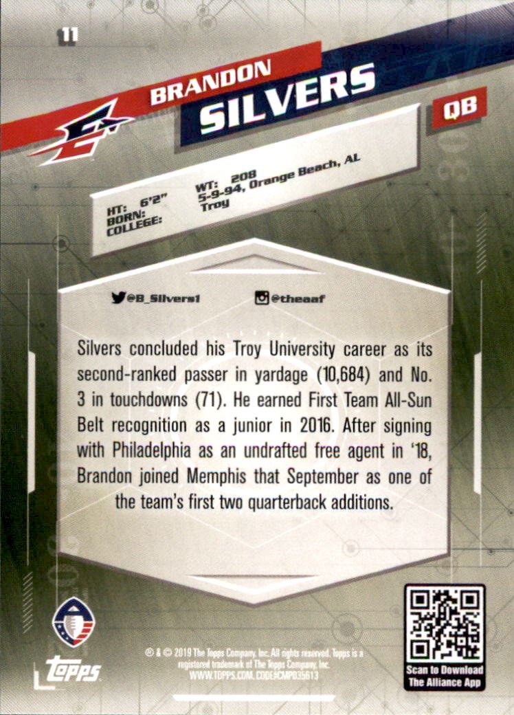 A9018- 2019 Topps AAF Football Cards 1-175 +Inserts -You Pick- 15+ FREE US SHIP - Picture 23 of 313