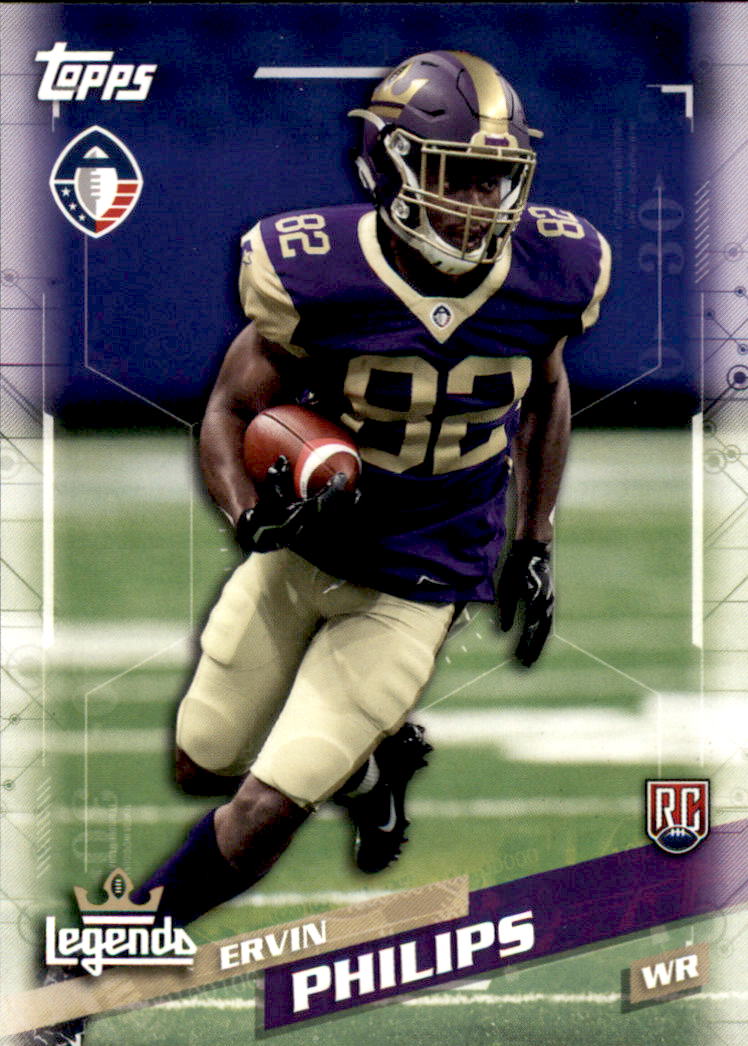 2019 Topps AAF #58 Ervin Philips RC