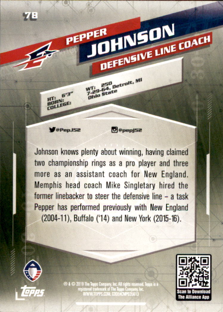 A9018- 2019 Topps AAF Football Cards 1-175 +Inserts -You Pick- 15+ FREE US SHIP - Picture 141 of 313