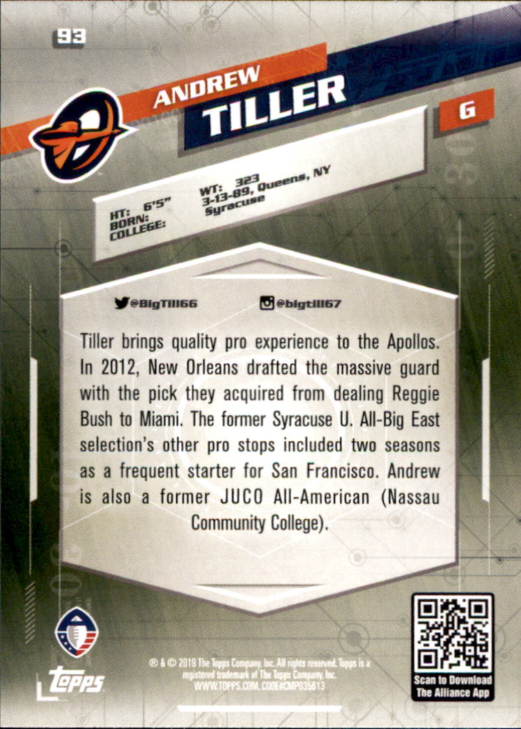 A9018- 2019 Topps AAF Football Cards 1-175 +Inserts -You Pick- 15+ FREE US SHIP - Picture 163 of 313