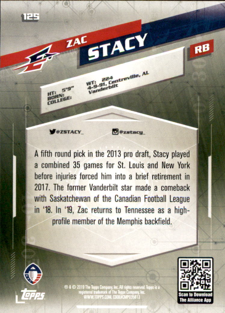 A9018- 2019 Topps AAF Football Cards 1-175 +Inserts -You Pick- 15+ FREE US SHIP - Picture 219 of 313