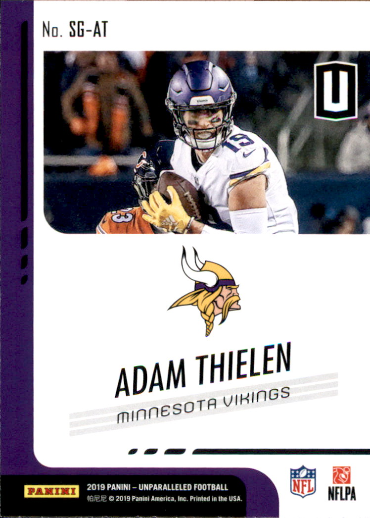 2019 Panini Prizm Draft Picks #4 Adam Thielen - NM-MT - Brent's Sports  Cards & Memorabilia