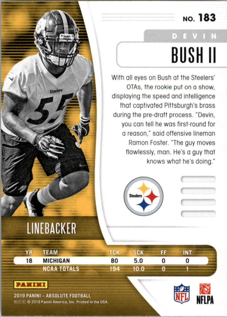 A7439- 2019 Absolute Football Cards 1-200 +Inserts -You Pick- 15+ FREE US SHIP - Picture 167 of 203