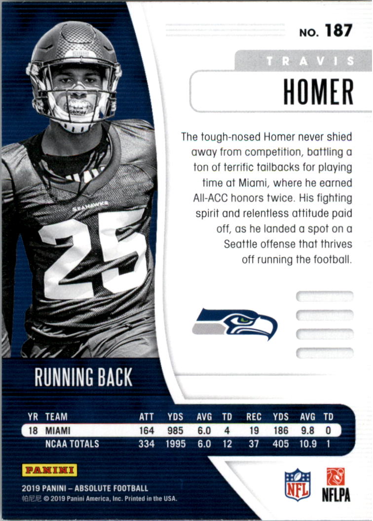 A7439- 2019 Absolute Football Cards 1-200 +Inserts -You Pick- 15+ FREE US SHIP - Picture 171 of 203
