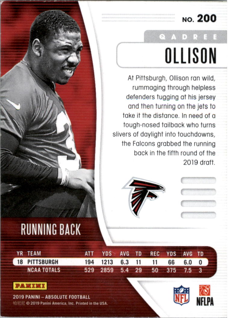 A7439- 2019 Absolute Football Cards 1-200 +Inserts -You Pick- 15+ FREE US SHIP - Picture 197 of 203