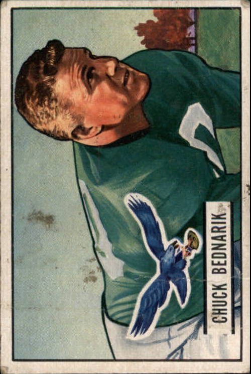 1951 Bowman #12 Chuck Bednarik