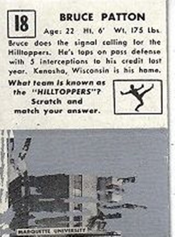 1951 Topps Magic #18 Bruce Patton RC back image