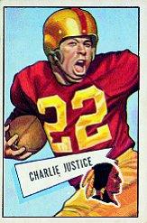 1952 Bowman Large #18 Charlie Justice SP