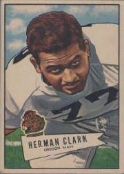 1952 Bowman Large #76 Herman Clark RC