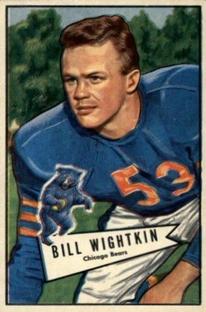 1952 Bowman Small #96 Bill Wightkin