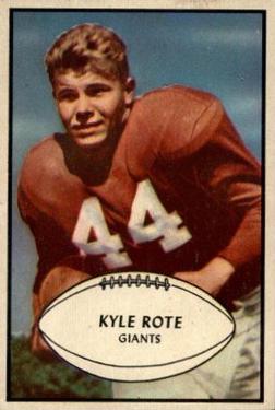 1953 Bowman #25 Kyle Rote