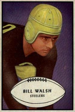 1953 Bowman #38 Bill Walsh C
