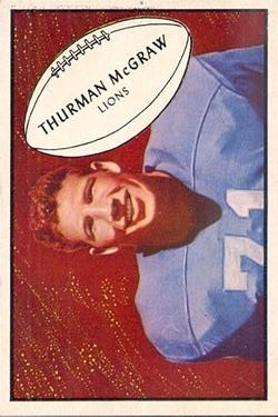 1953 Bowman #71 Thurman McGraw
