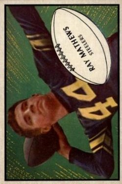 1953 Bowman #78 Ray Mathews