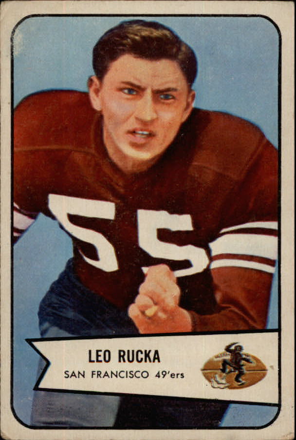 1954 Bowman #18 Leo Rucka RC