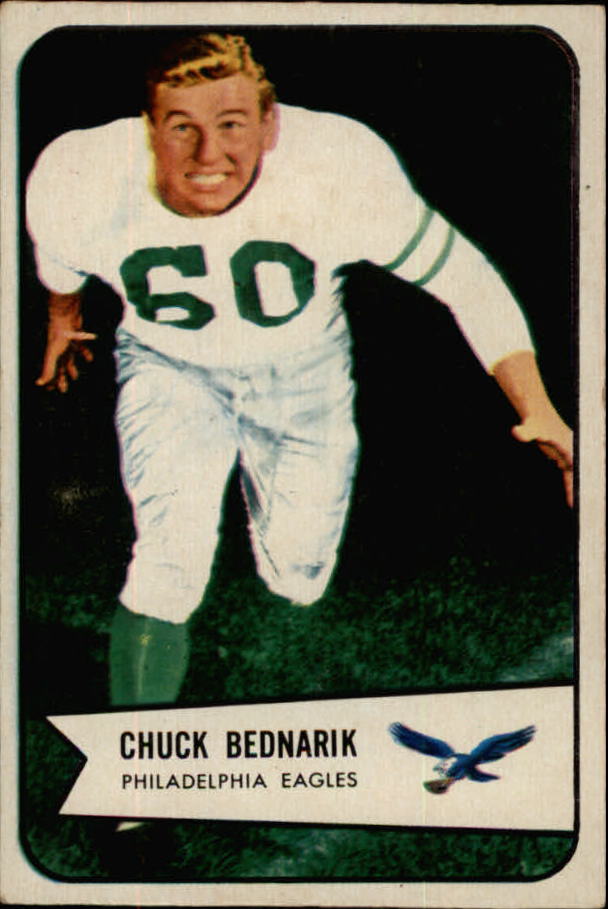 1954 Bowman #57 Chuck Bednarik