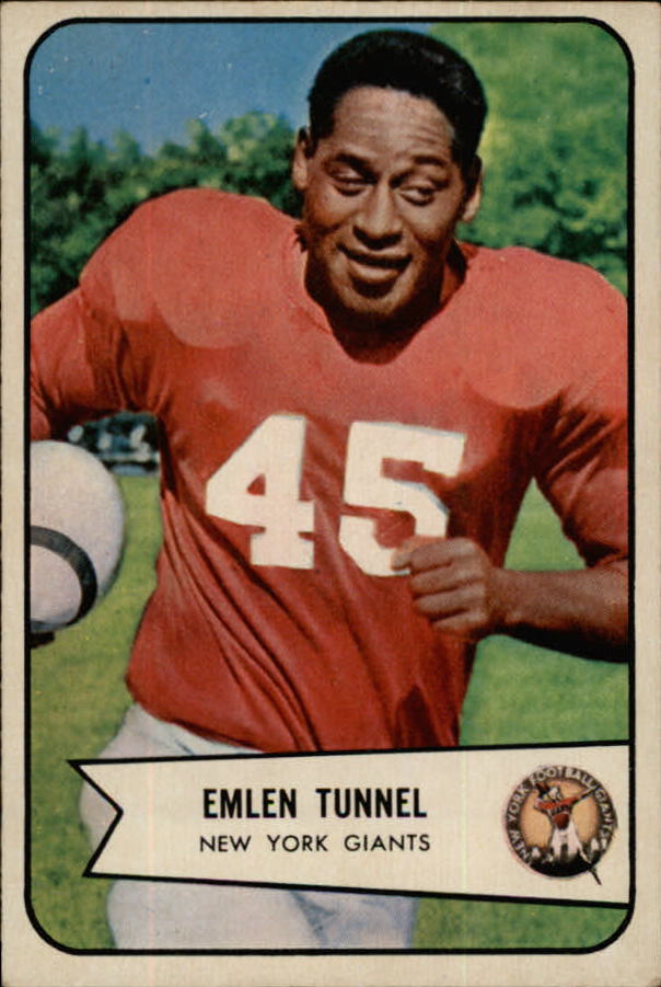 1954 Bowman #102B Emlen Tunnell COR