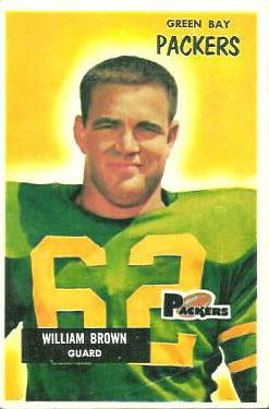 1955 Bowman #117 William Brown RC