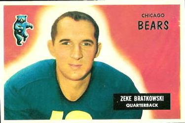 1955 Bowman #154 Zeke Bratkowski
