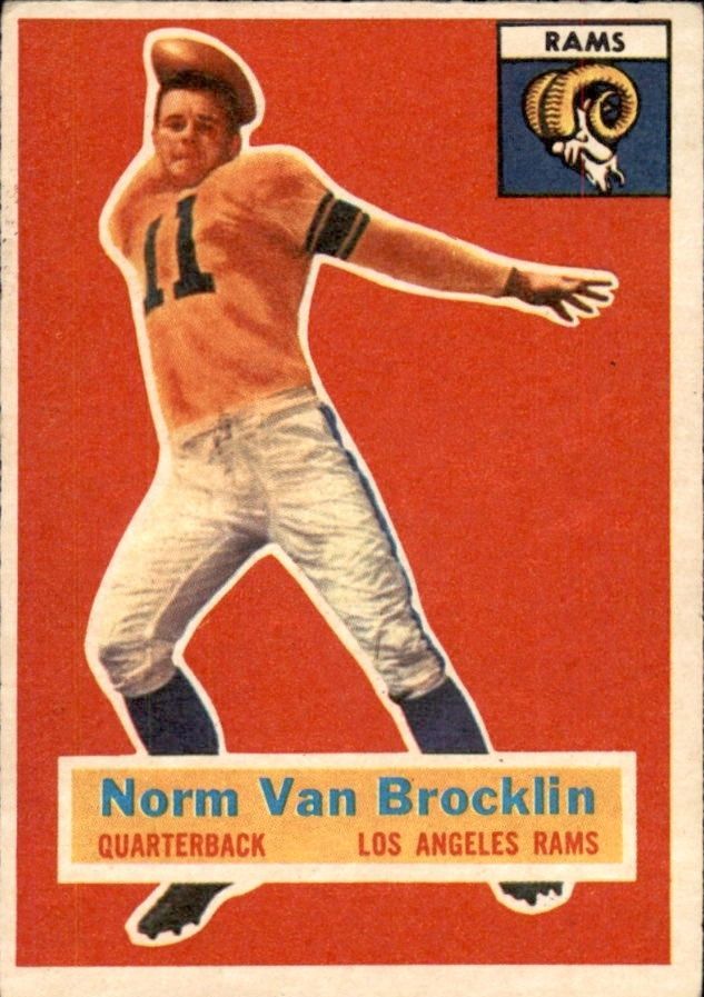 1956 Topps #6 Norm Van Brocklin