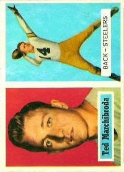 1957 Topps #113 Ted Marchibroda DP