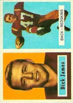 1957 Topps #134 Dick James RC