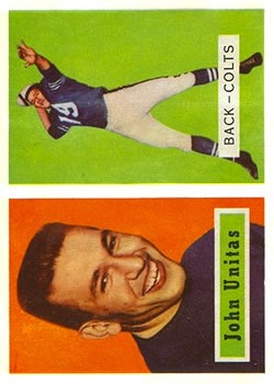 1957 Topps #138 Johnny Unitas DP RC
