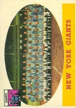 1958 Topps #61 New York Giants