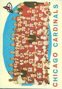1959 Topps #118 Chicago Cardinals CL