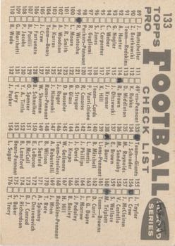 1959 Topps #133 New York Giants CL back image