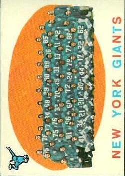1959 Topps #133 New York Giants CL
