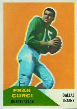 1960 Fleer #11 Fran Curci RC