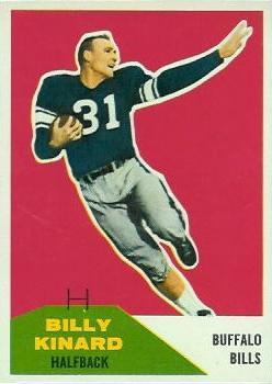 1960 Fleer #51 Billy Kinard RC