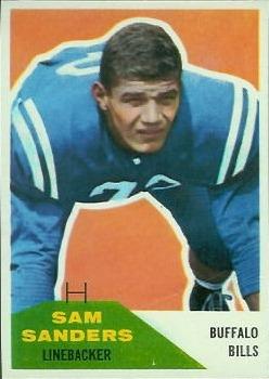 1960 Fleer #57 Sam Sanders RC