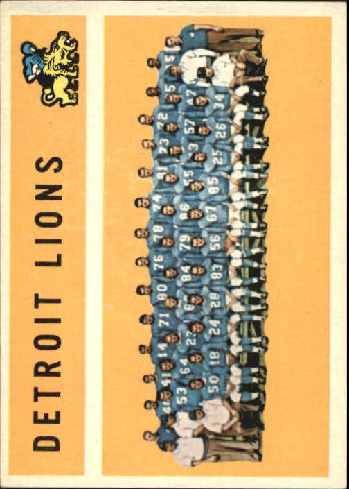 1960 Topps #50 Detroit Lions