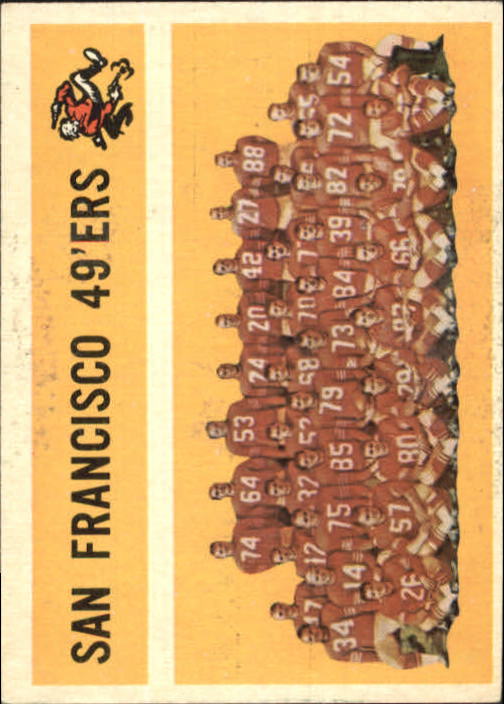 1960 Topps #122 San Francisco 49ers