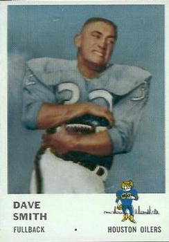 1961 Fleer #170 Dave Smith RB RC