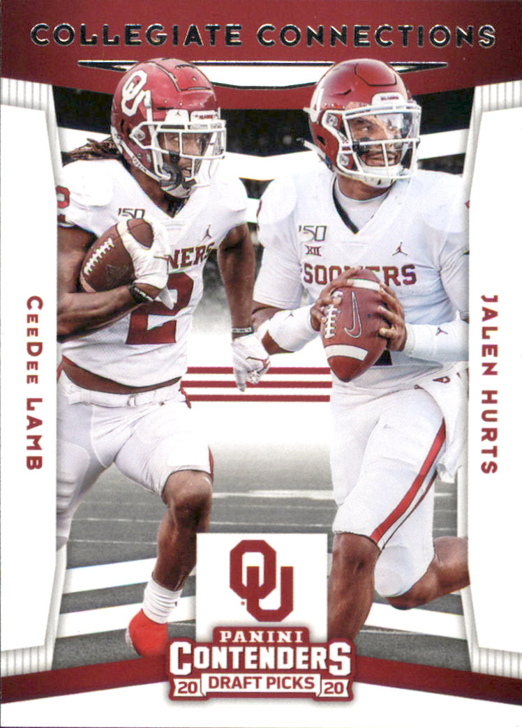 2020 Panini Contenders Draft Picks Collegiate Connections #5 Joe Burrow/Justin  Jefferson - NM-MT