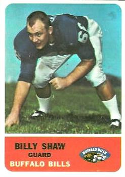 1962 Fleer #16 Billy Shaw RC - EX