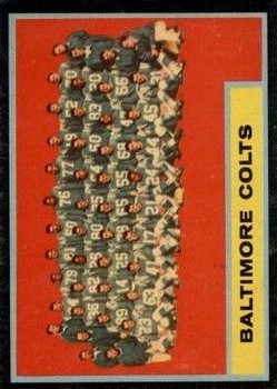 1962 Topps #12 Baltimore Colts Team