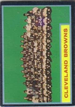 1962 Topps #37 Cleveland Browns Team