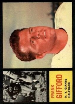 1962 Topps #104 Frank Gifford