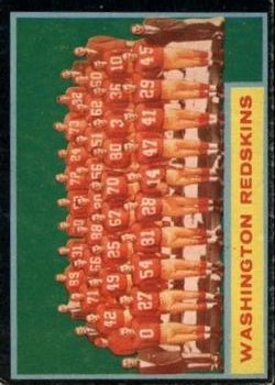 1962 Topps #175 Washington Redskins Team