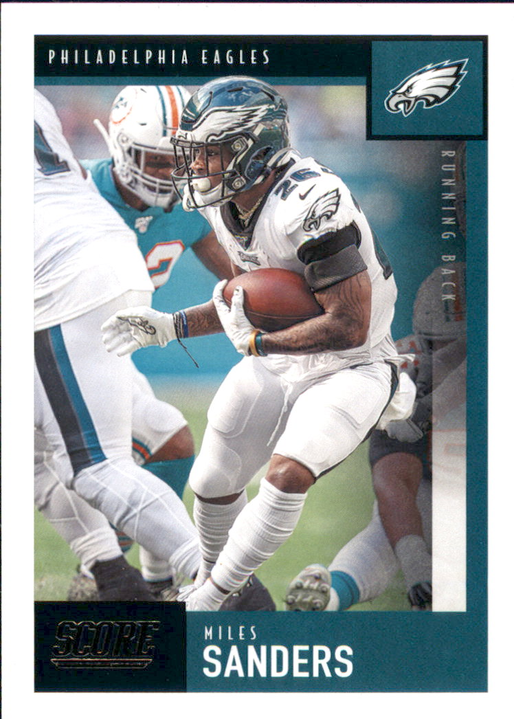 MILES SANDERS 2019 Panini ABSOLUTE RC Rookie Card #130 Philadelphia Eagles