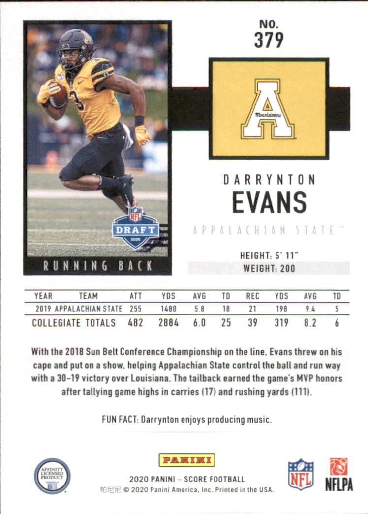 A8213- 2020 Score Football Cards 266-440 +Rookies -You Pick- 15+ FREE US SHIP - Picture 185 of 283