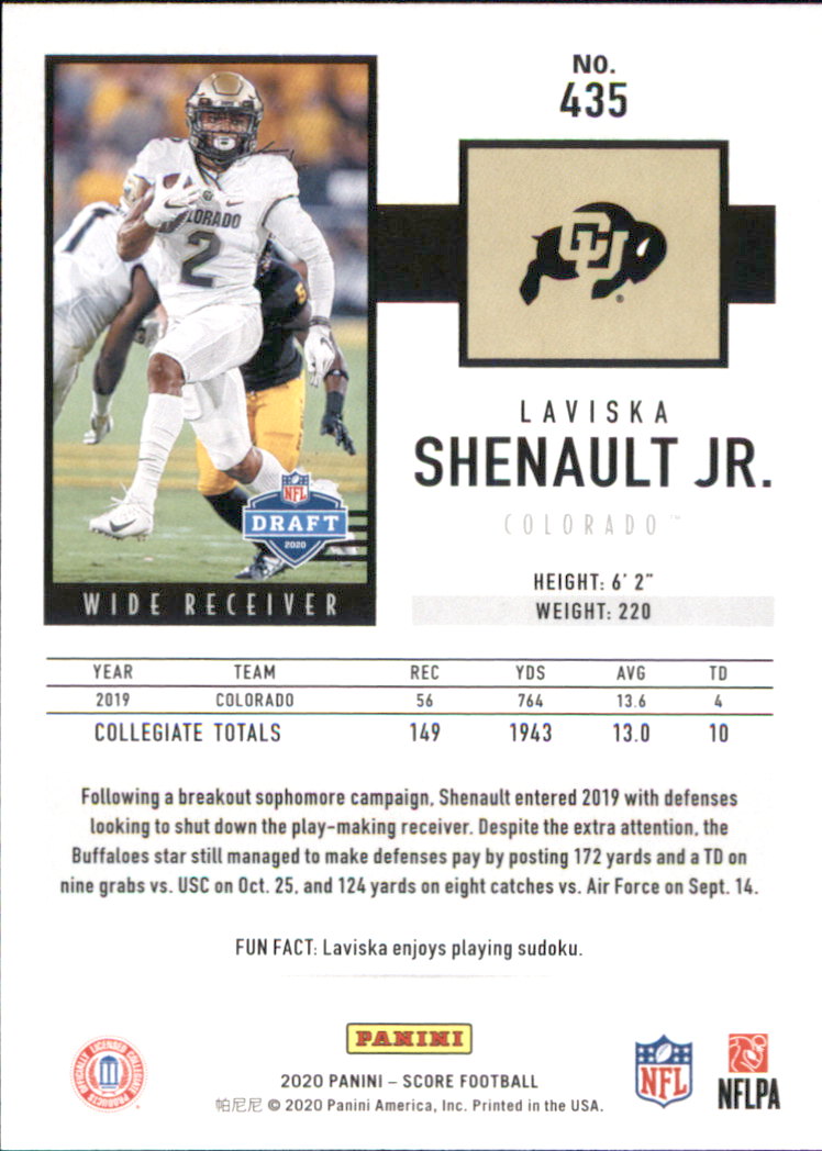 A8213- 2020 Score Football Cards 266-440 +Rookies -You Pick- 15+ FREE US SHIP - Picture 275 of 283