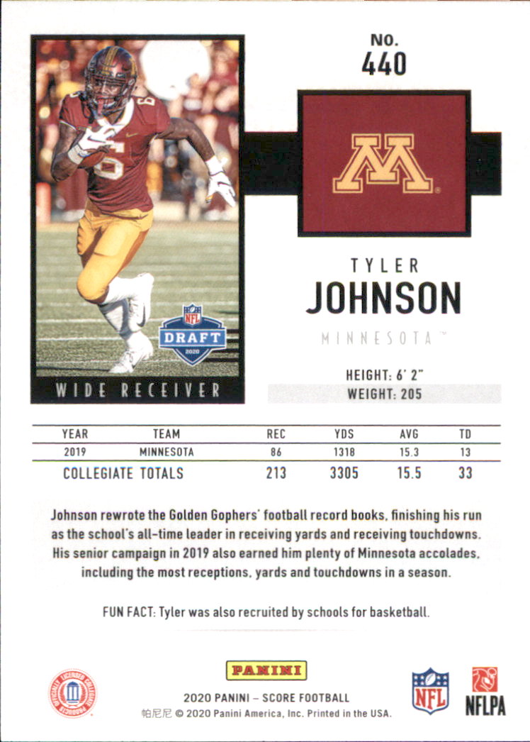 A8213- 2020 Score Football Cards 266-440 +Rookies -You Pick- 15+ FREE US SHIP - Picture 283 of 283