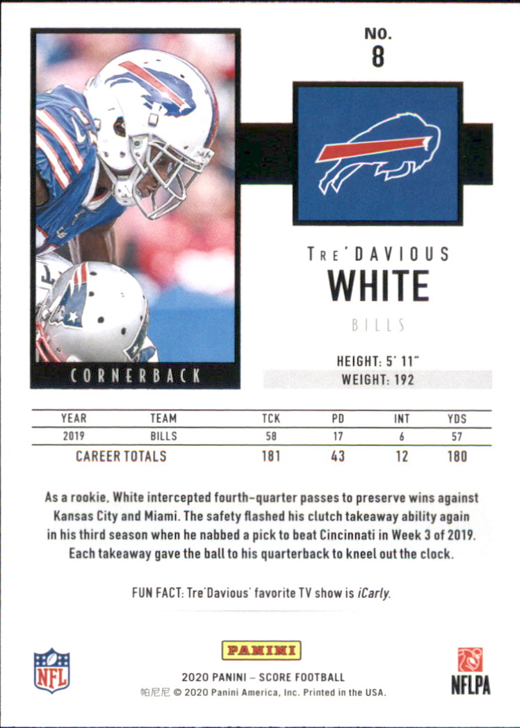 2020 Score Football Card Pick (Base) 1-250