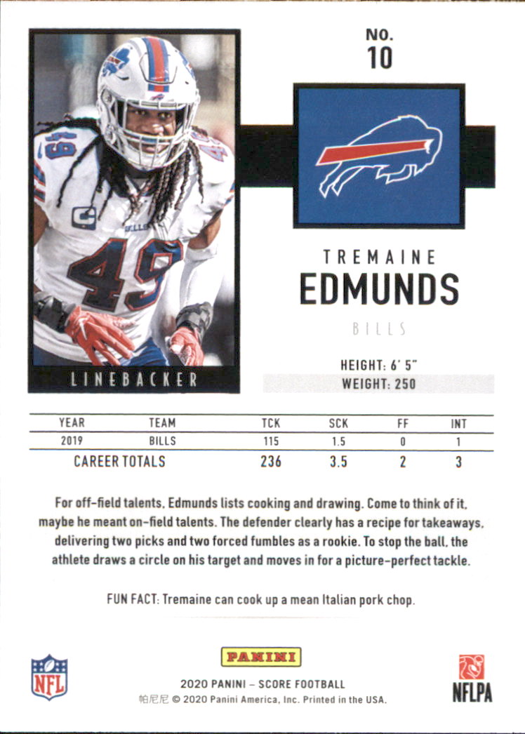 2020 Score Football Card Pick (Base) 1-250