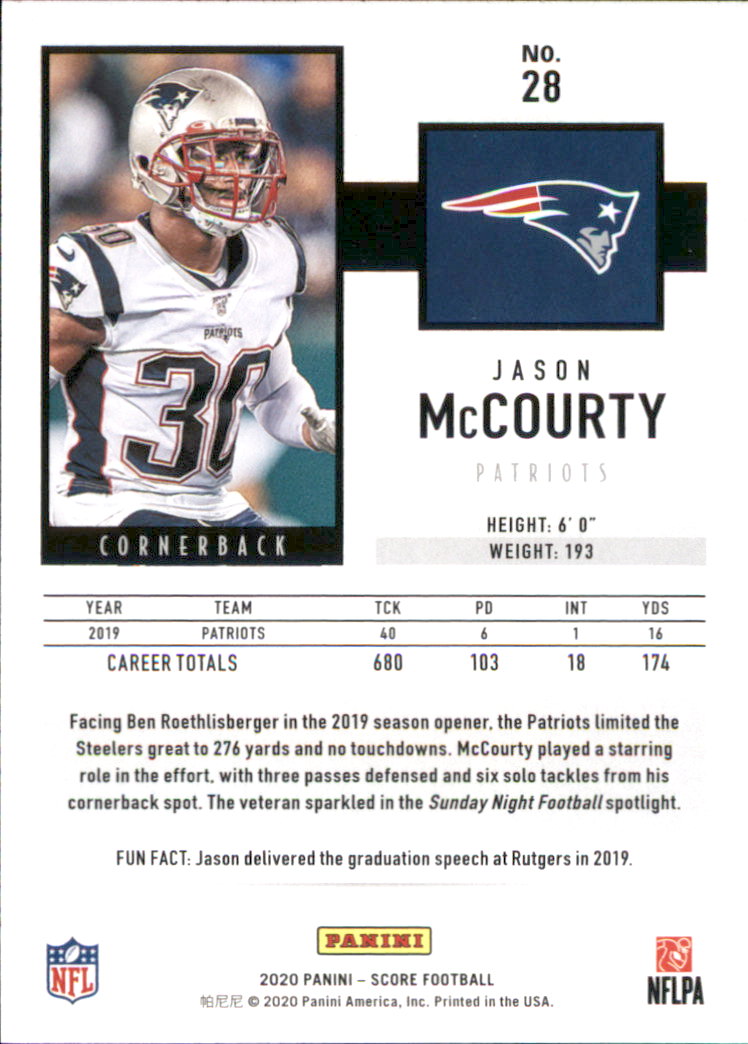 2020 Score Football Card Pick (Base) 1-250